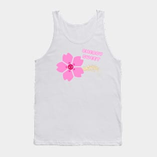 Happy floral cherry blossom Tank Top